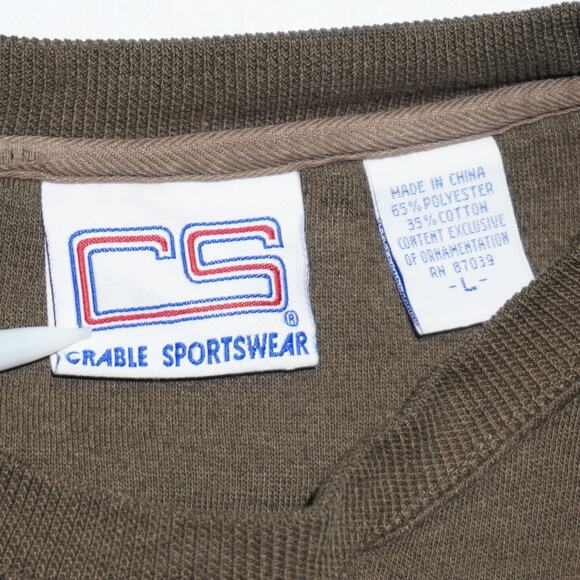 Vintage Notre Dame Fighting Irish Crewneck Sweatshirt Men’s Large Brown Logo - Picture 3 of 8